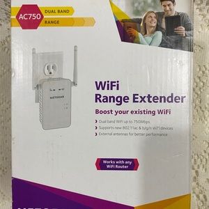 NETGEAR - AC750 Dual-Band Wi-Fi Range Extender